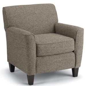 modern style risa club chair in contemporary custom fabric
