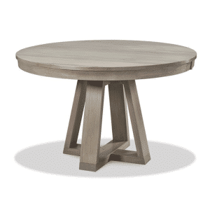 Belmont Round Table solid rustic wood round kitchen table made in canada