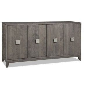Solid Wood Furniture - Belmont Sideboard - Maple Wood with Grey Finish