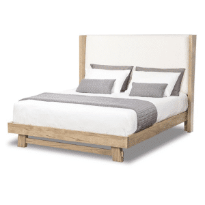 Jasper Bed with Fabric Headboard - Custom Upholstery Options