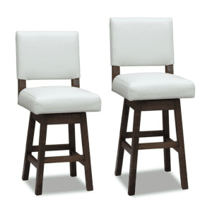 modern portland swivel stool with open back design